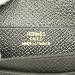 Hermes Wallet Bearn Compact Veau Epsom Black C Stamp Men's Women's