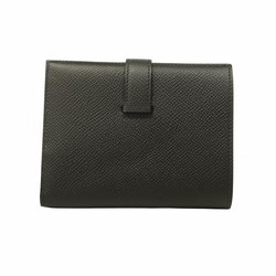 Hermes Wallet Bearn Compact Veau Epsom Black C Stamp Men's Women's