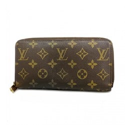 Louis Vuitton Long Wallet Monogram Zippy M60017 Brown Men's Women's