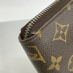 Louis Vuitton Long Wallet Monogram Zippy M60017 Brown Men's Women's