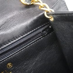 Chanel Shoulder Bag Chain Lambskin Black Women's