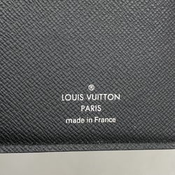 Louis Vuitton Long Wallet Monogram Eclipse Portefeuille Brazza M61697 Black Men's