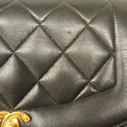 Chanel Shoulder Bag Diana Chain Lambskin Black Women's