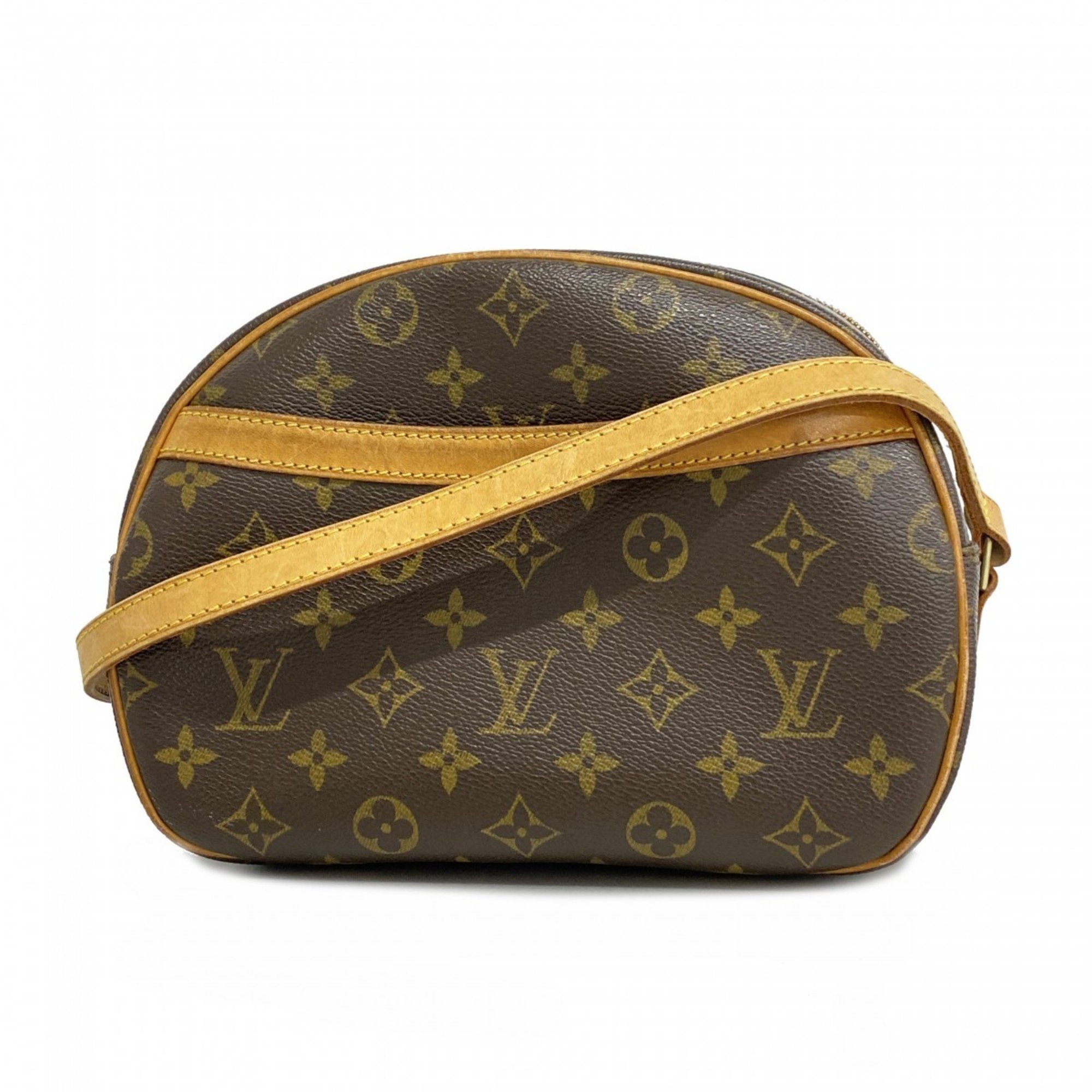 Louis Vuitton Shoulder Bag Monogram Blois M51221 Brown Ladies