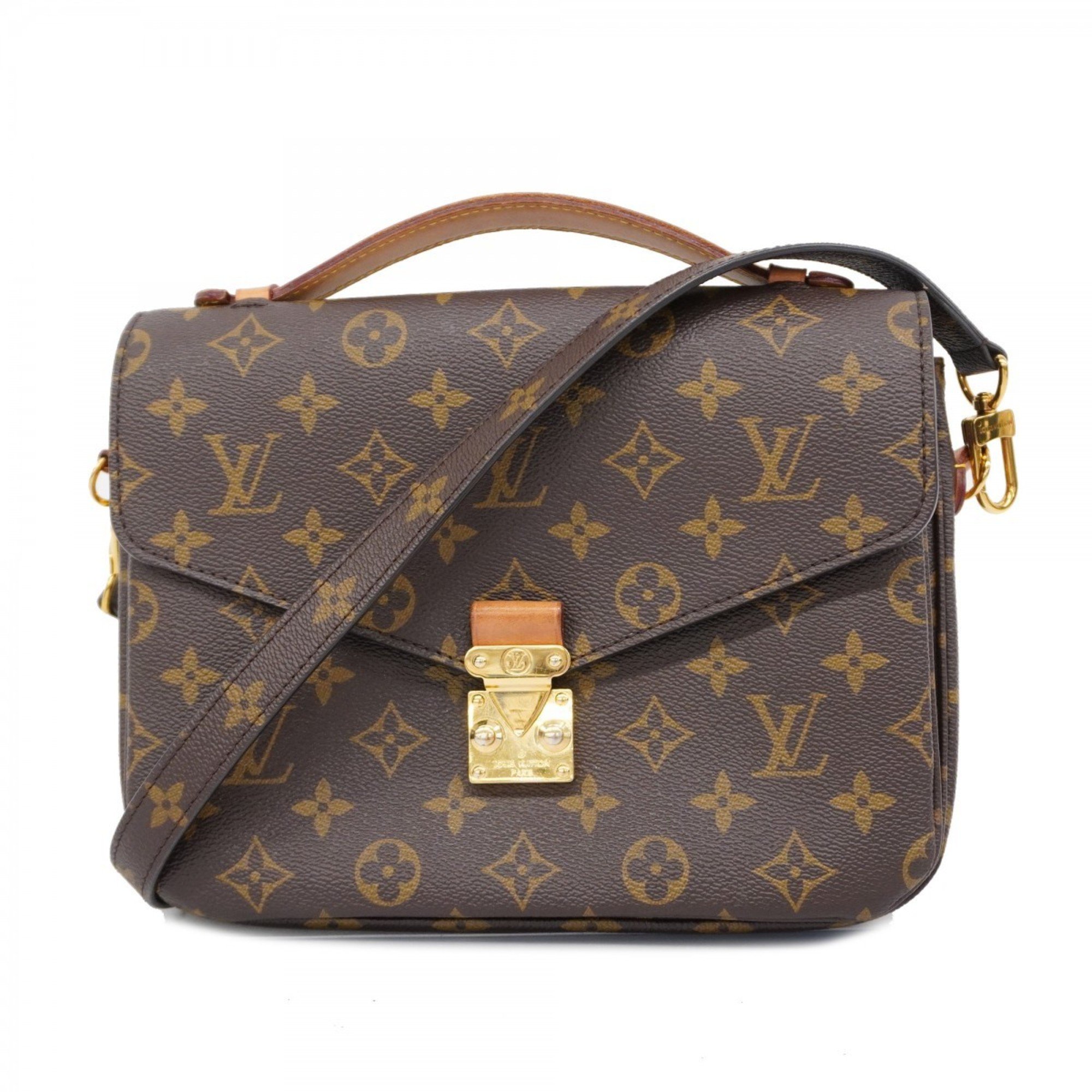 Louis Vuitton Shoulder Bag Monogram Pochette Metis MM M44875 Brown Women's