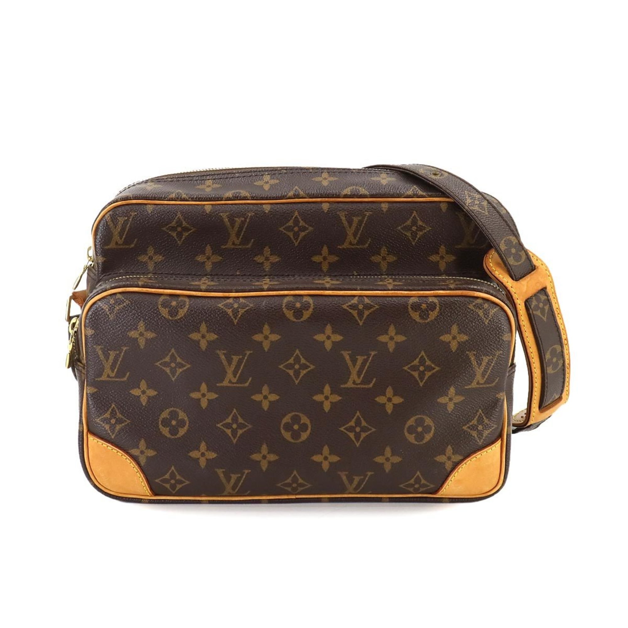 Louis Vuitton Monogram Nile Shoulder Bag Brown M45244 Gold Hardware