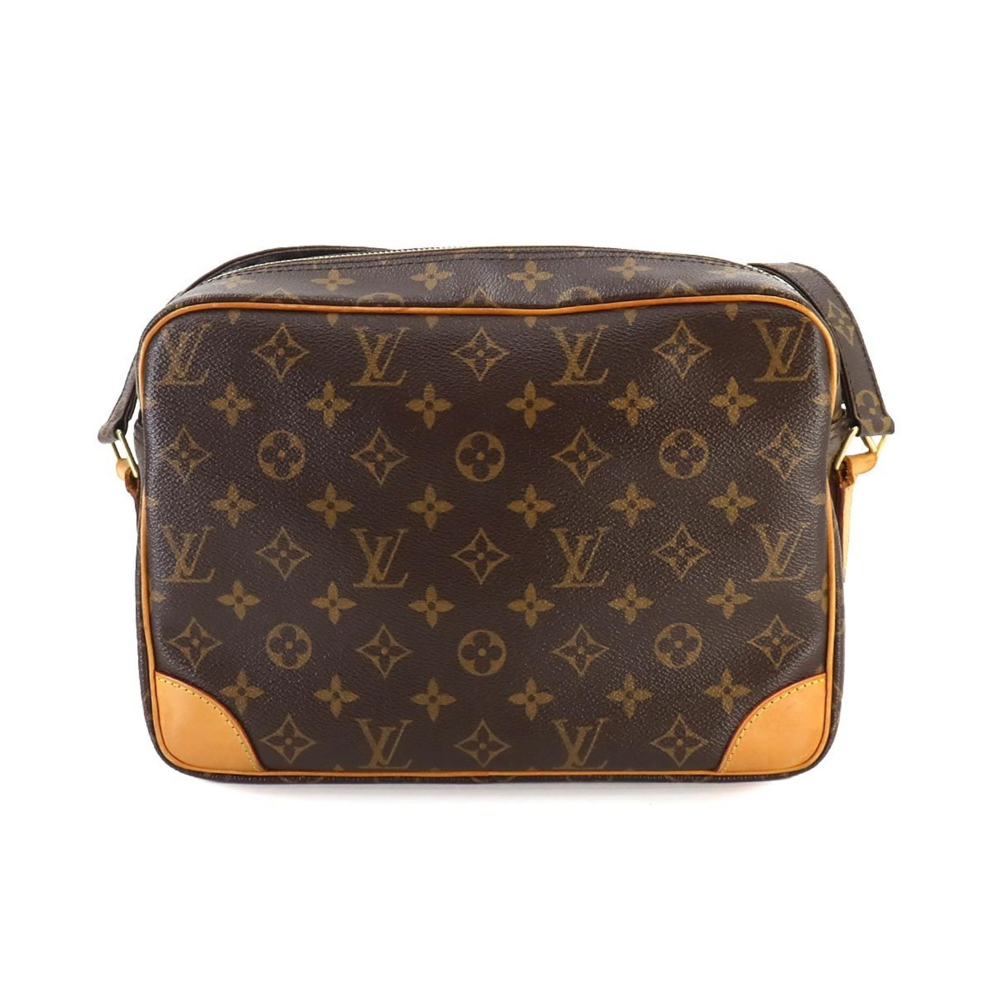 Louis Vuitton Monogram Nile Shoulder Bag Brown M45244 Gold Hardware