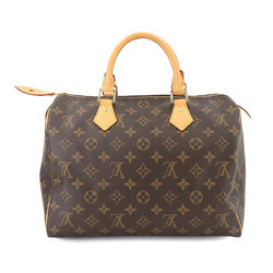 Louis Vuitton Monogram Speedy 30 Handbag Brown M41108 Gold Hardware