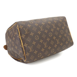 Louis Vuitton Monogram Speedy 30 Handbag Brown M41108 Gold Hardware