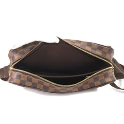 Louis Vuitton Damier Shelton MM Shoulder Bag Ebene Brown N41149