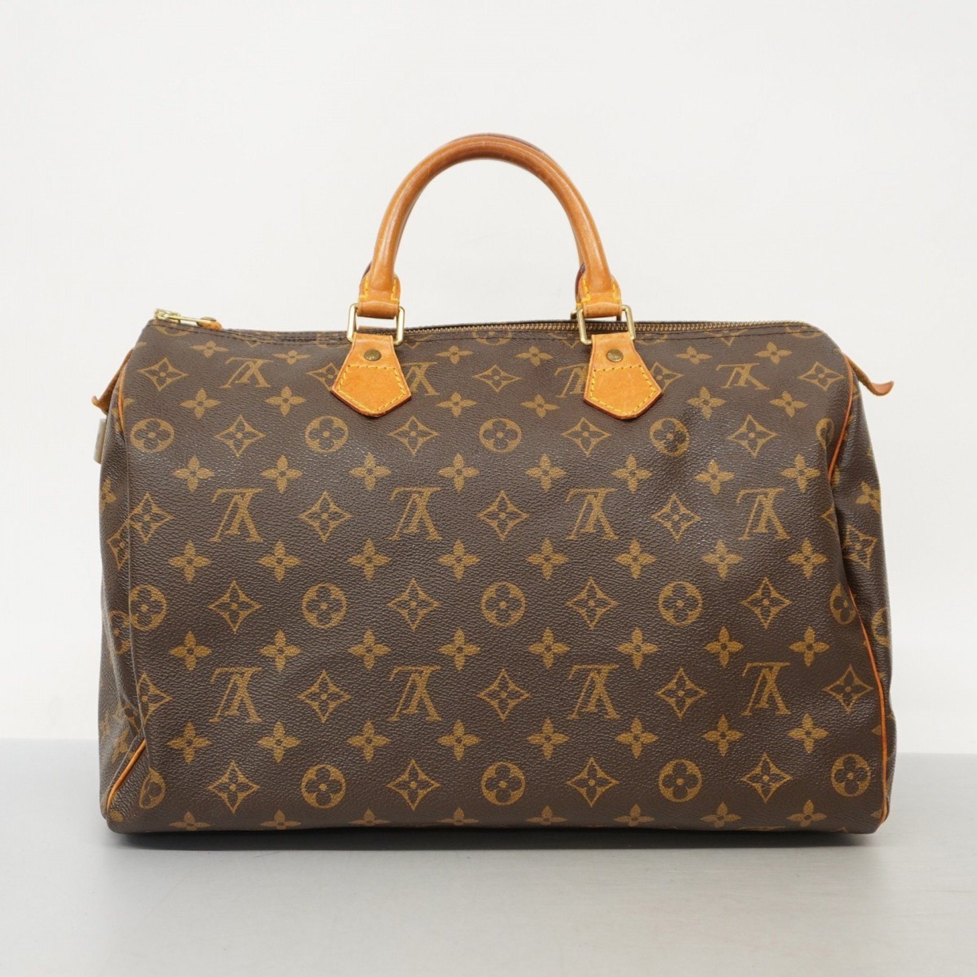 Louis Vuitton Handbag Monogram Speedy 35 M41107 Brown Ladies