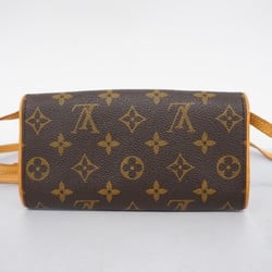 Louis Vuitton Shoulder Bag Monogram Pochette Twin PM M51854 Brown Women's