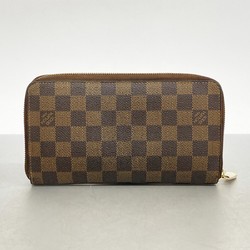 Louis Vuitton Long Wallet Damier Zippy Organizer N60003 Ebene Ladies