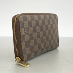 Louis Vuitton Long Wallet Damier Zippy Organizer N60003 Ebene Ladies