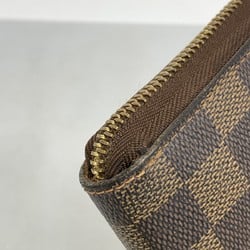 Louis Vuitton Long Wallet Damier Zippy Organizer N60003 Ebene Ladies