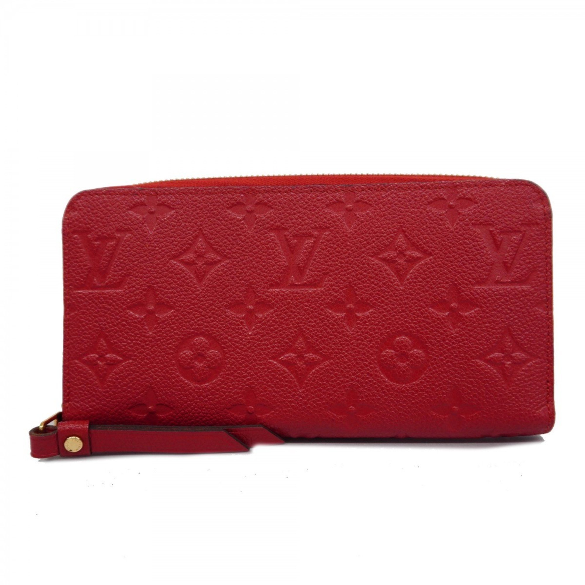 Louis Vuitton Long Wallet Monogram Empreinte Zippy M60737 Cerise Ladies