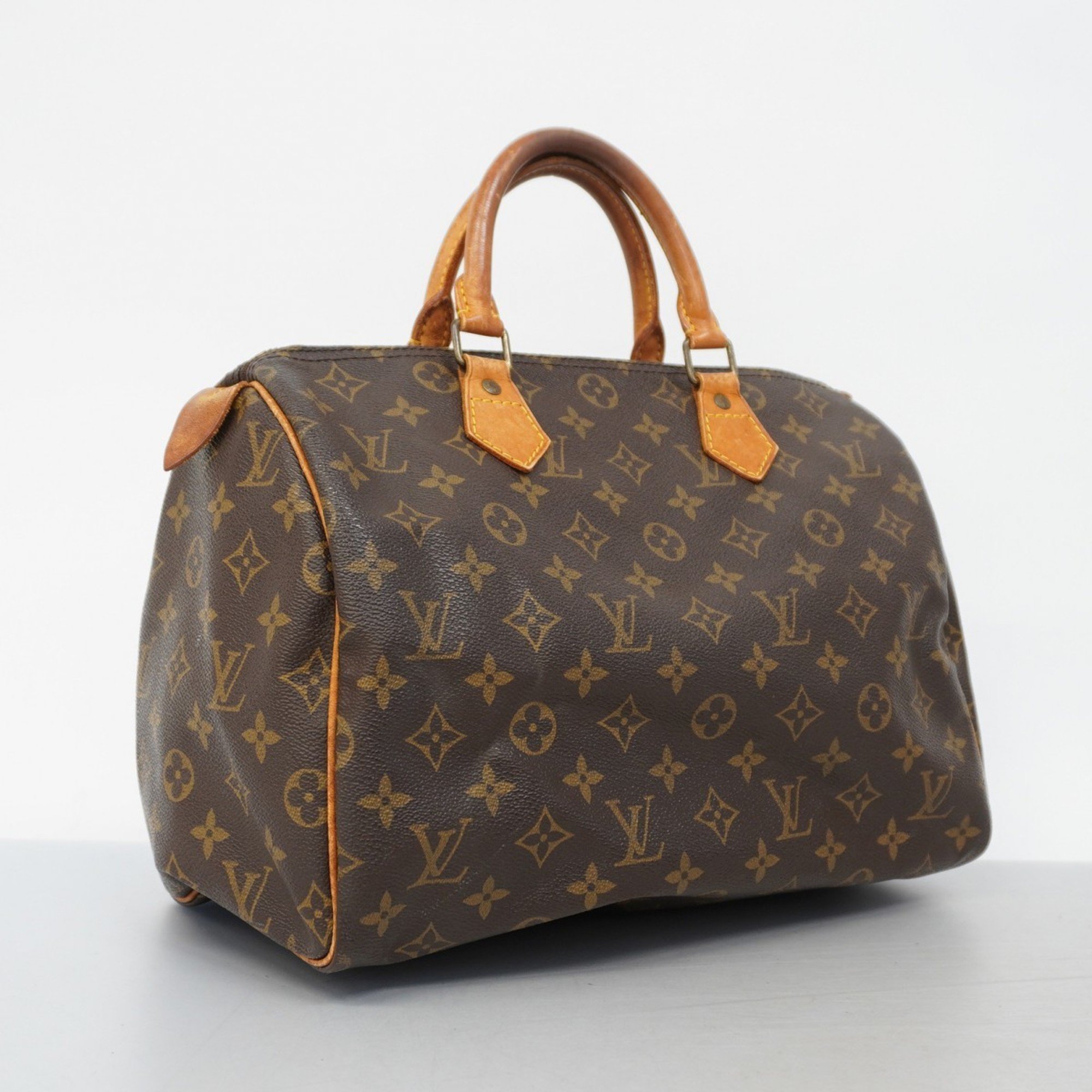 Louis Vuitton Handbag Monogram Speedy 30 M41108 Brown Ladies