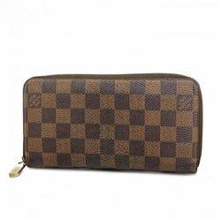 Louis Vuitton Long Wallet Damier Zippy N60015 Brown Men's Women's