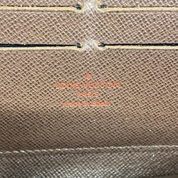 Louis Vuitton Long Wallet Damier Zippy N60015 Brown Men's Women's