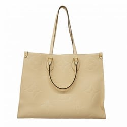 Louis Vuitton Tote Bag Monogram Empreinte On the Go GM M45081 Creme Ladies