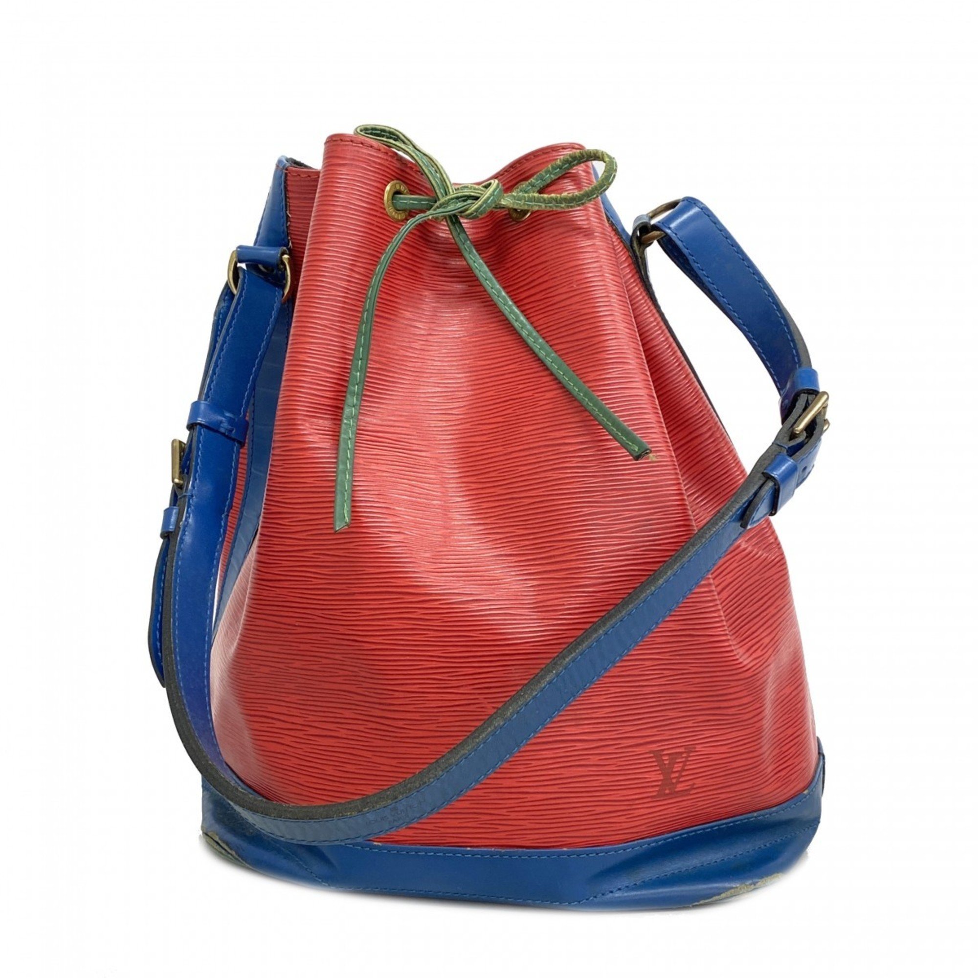 Louis Vuitton Shoulder Bag Epi Noe M44084 Red Blue Green Ladies