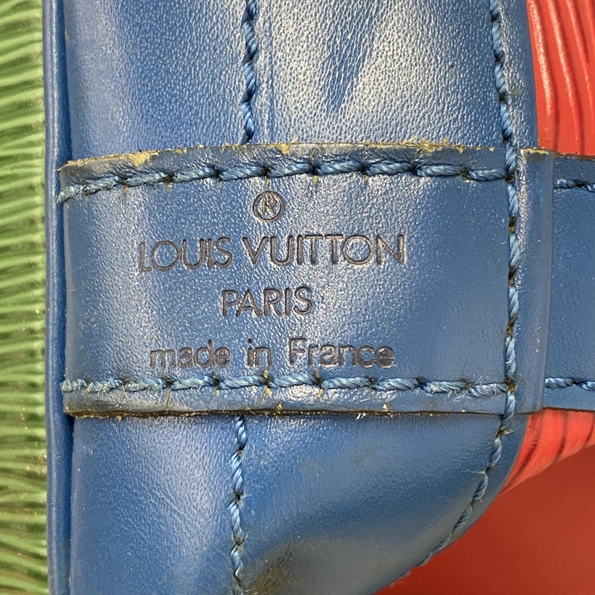 Louis Vuitton Shoulder Bag Epi Noe M44084 Red Blue Green Ladies