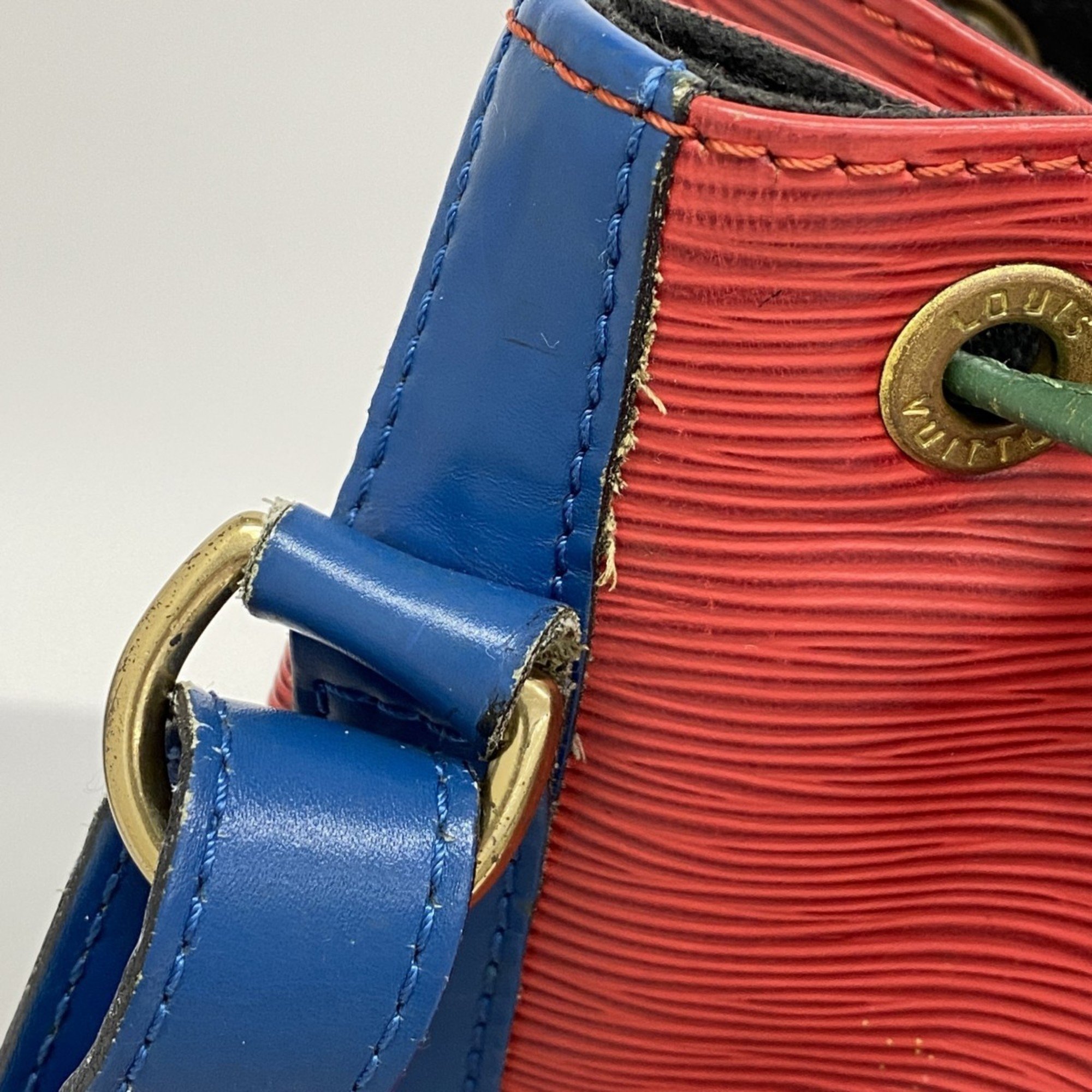 Louis Vuitton Shoulder Bag Epi Noe M44084 Red Blue Green Ladies