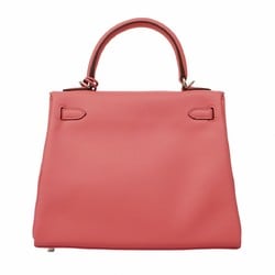 Hermes handbag Kelly 25 Swift Rose Azalee B engraved ladies