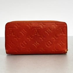 Louis Vuitton Long Wallet Monogram Empreinte Zippy M60737 Cerise Ladies