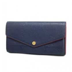 Louis Vuitton Long Wallet Monogram Empreinte Portefeuille Sarah M62125 Marine Rouge Ladies