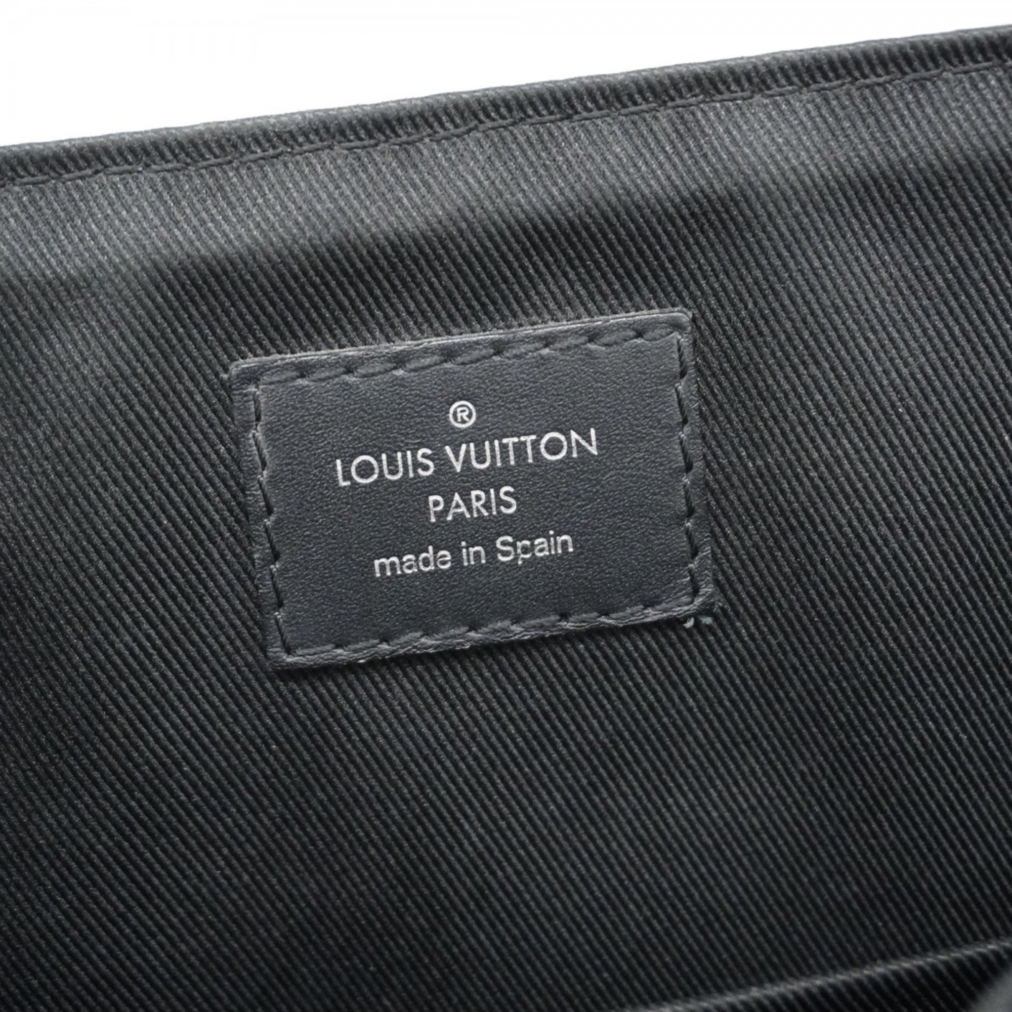 Louis Vuitton Shoulder Bag Monogram Eclipse District PM NV3 M46255 Black Men's