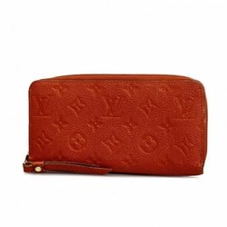 Louis Vuitton Long Wallet Monogram Empreinte Zippy M60737 Cerise Ladies