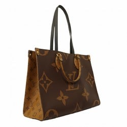 Louis Vuitton Tote Bag Monogram Reverse Giant On the Go MM M45321 Brown Women's