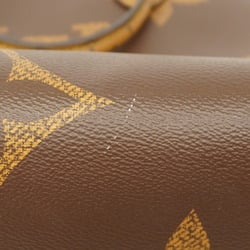 Louis Vuitton Tote Bag Monogram Reverse Giant On the Go MM M45321 Brown Women's