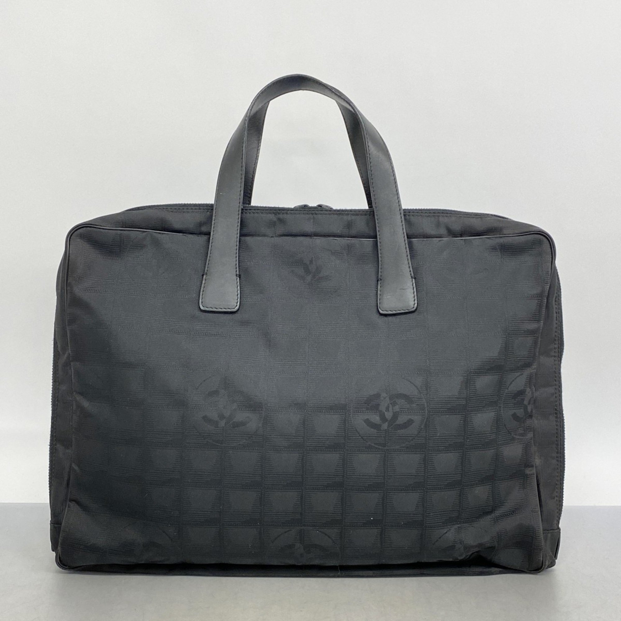 Chanel Bag New Travel Nylon Black Ladies