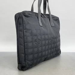 Chanel Bag New Travel Nylon Black Ladies