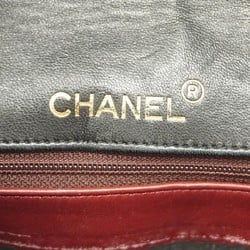 Chanel Shoulder Bag Matelasse Chain Lambskin Black Women's