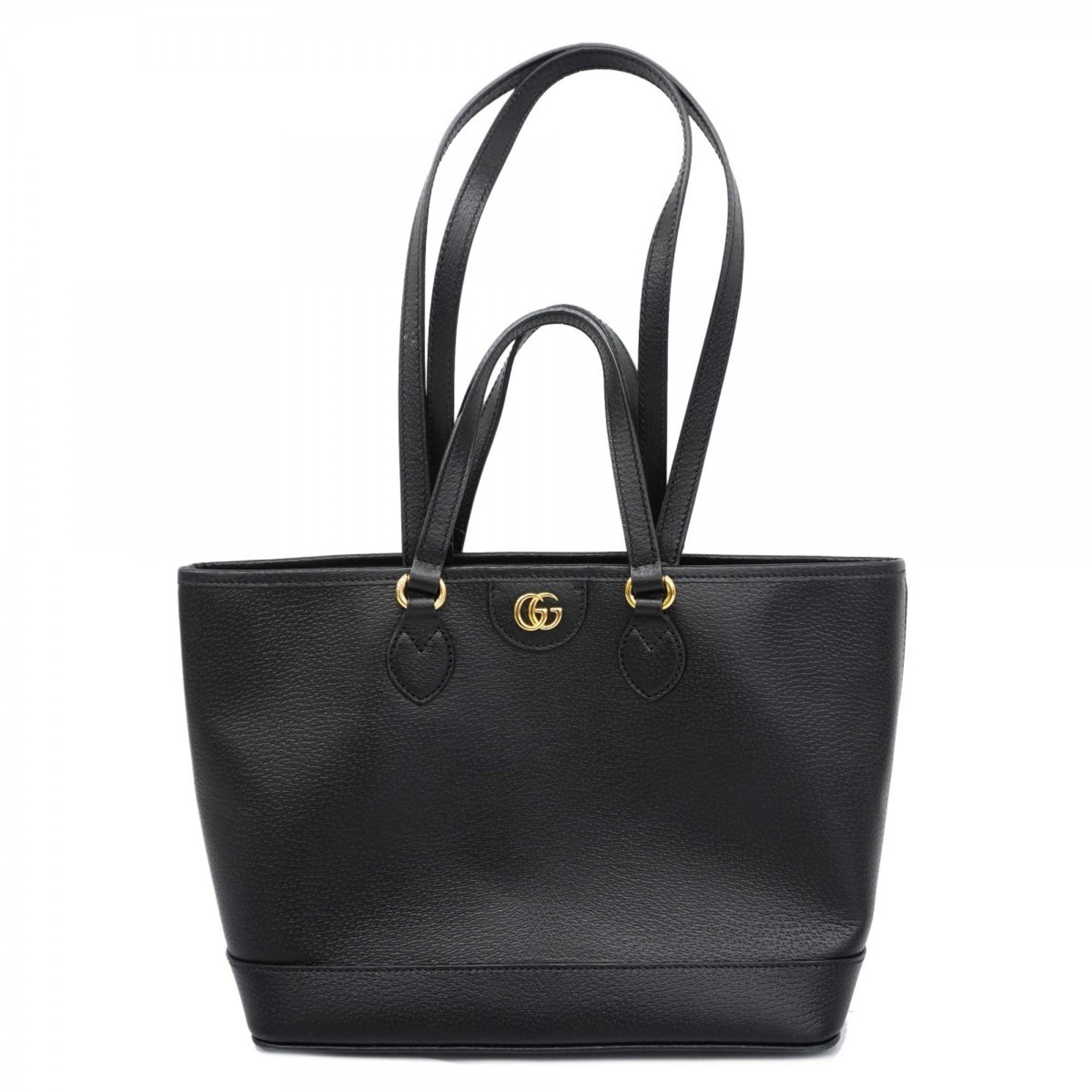 Gucci Tote Bag 765043 Leather Black Women's