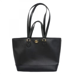 Gucci Tote Bag 765043 Leather Black Women's