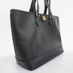 Gucci Tote Bag 765043 Leather Black Women's