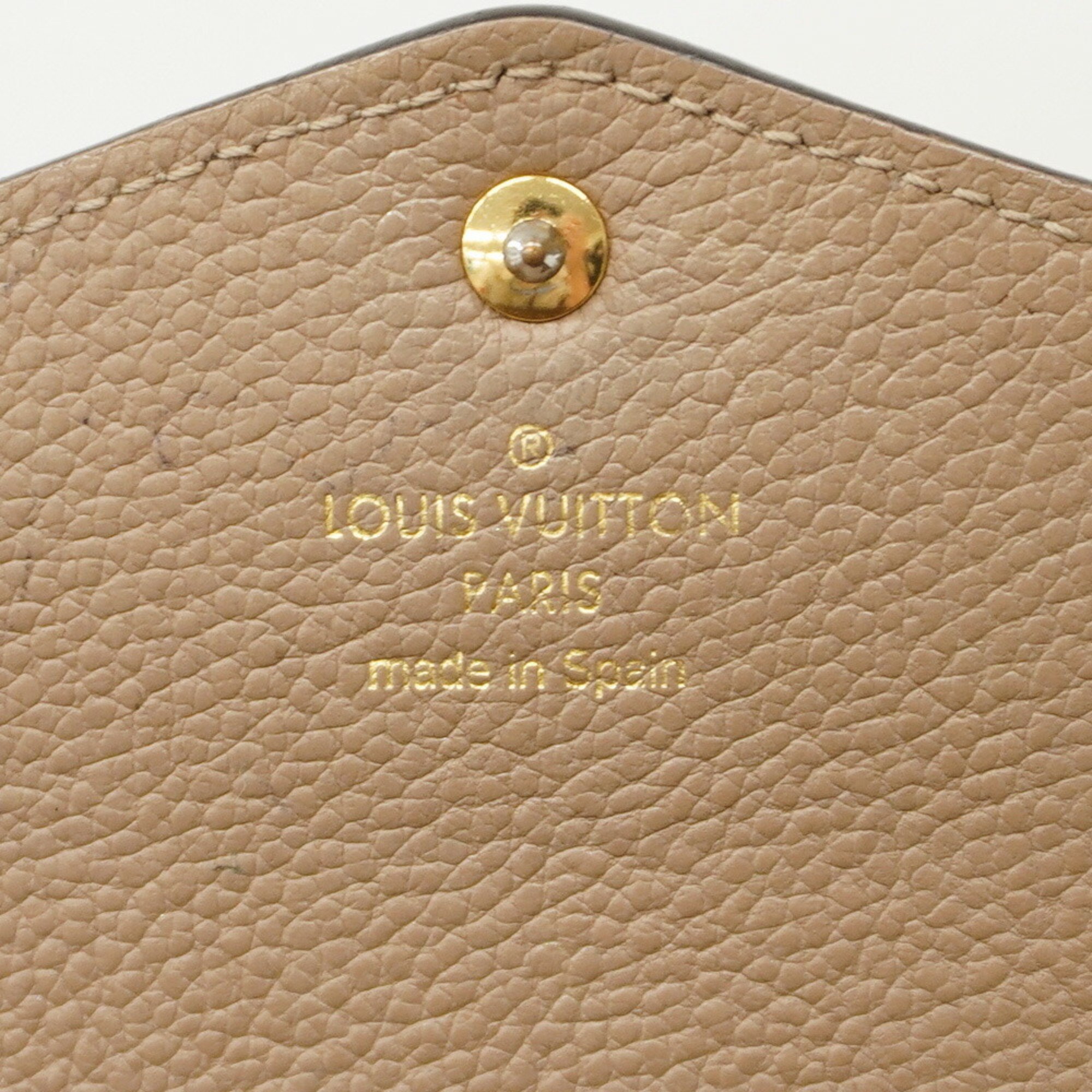 Louis Vuitton Long Wallet Monogram Empreinte Portefeuille Sarah M82256 Tourterelle Ladies