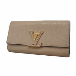 Louis Vuitton Long Wallet Taurillon Portefeuille Capucines M61249 Galle Ladies