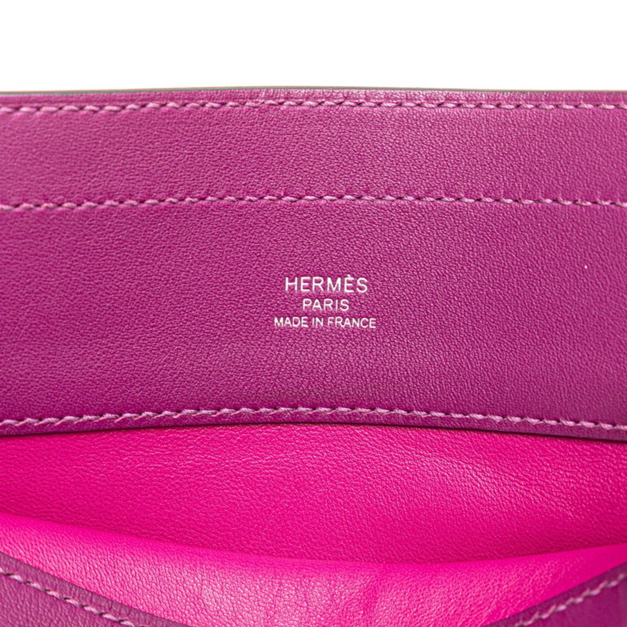 Hermes Aline Shoulder Bag Rose Purple Anemone Swift Leather Women's HERMES