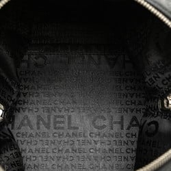 Chanel Coco Mark Mesh Handbag Boston Bag Black Caviar Skin Women's CHANEL