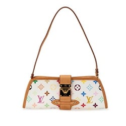 Louis Vuitton Monogram Multicolor Shirley Handbag Shoulder Bag M40049 Blanc White PVC Leather Women's LOUIS VUITTON