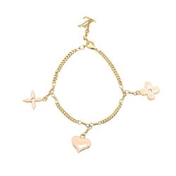 Louis Vuitton Bracelet Sweet Monogram M65478 Gold Pink Plated Women's LOUIS VUITTON