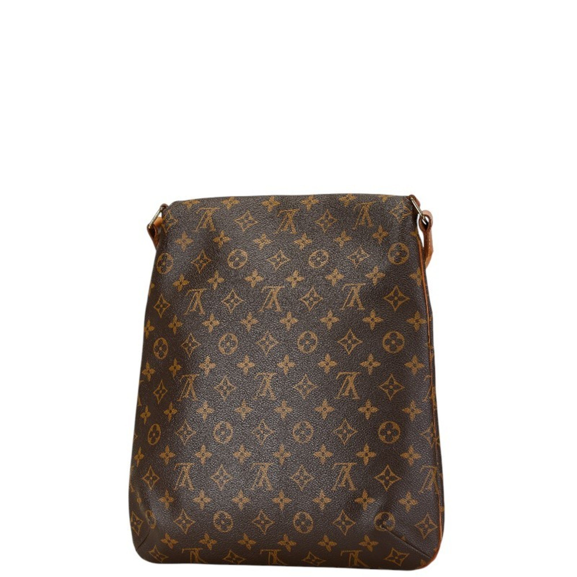 Louis Vuitton Monogram Musette Shoulder Bag M51256 Brown PVC Leather Women's LOUIS VUITTON