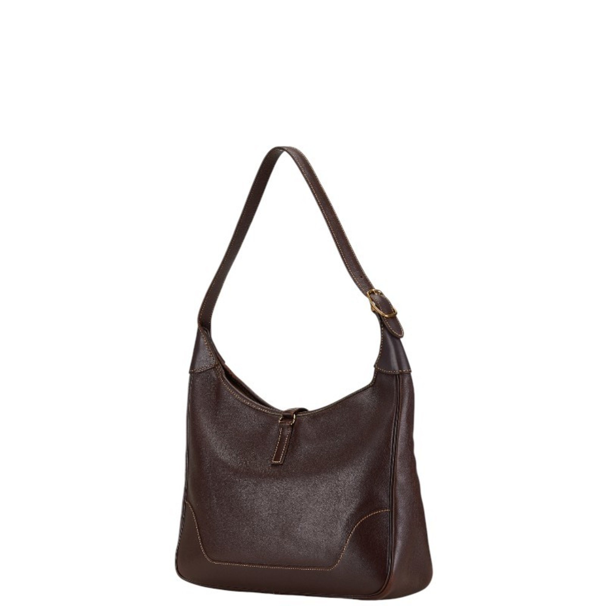 Hermes Trim 31 Bag Handbag Brown Togo Women's HERMES