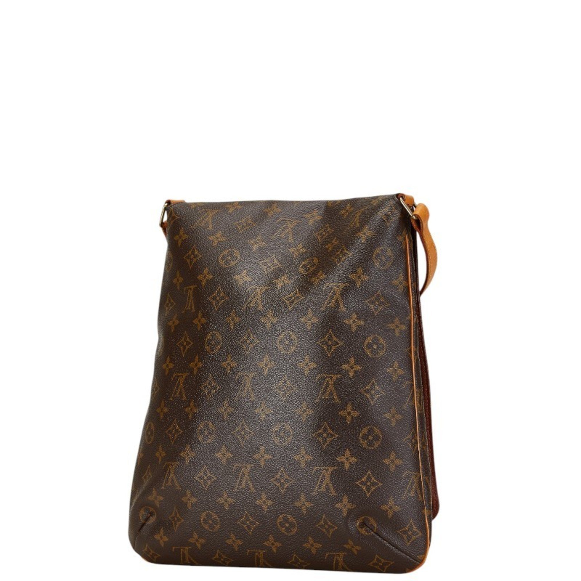 Louis Vuitton Monogram Musette Shoulder Bag M51256 Brown PVC Leather Women's LOUIS VUITTON