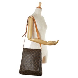 Louis Vuitton Monogram Musette Shoulder Bag M51256 Brown PVC Leather Women's LOUIS VUITTON